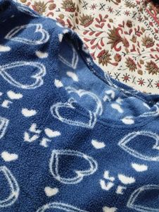 Cute Heart Print Top with lower