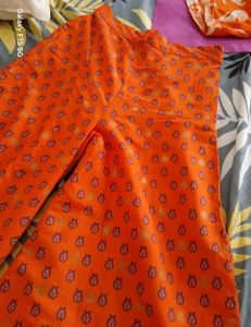 Wishful (W for Woman) Orange Printed Palazzo