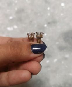 Regular sized gold-plated Diamond ear studs!💎✨