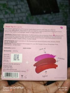 My Glamm Power Trip Mini Lip Kit
