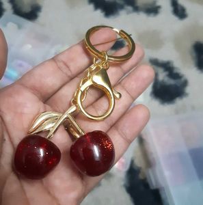 Cherry Keychain / Bag Charm