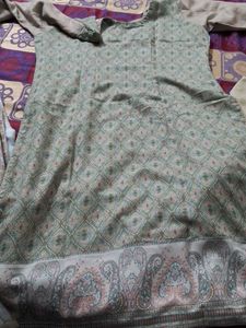 Elegant Patterned Kurta &amp; Bottom Set