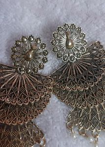🦋Daily Wear Stylish Peacock Design Oxidized Earring💖