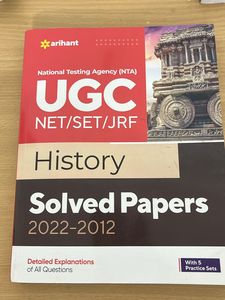 Arihant UGC- NET/ JRF History Solved Papers