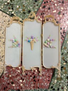 Imported Miniature Floral Screen Room Divider