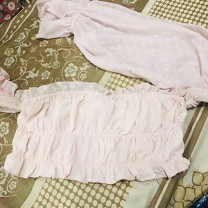 Pink Crop Top