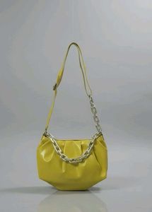 Yellow Chain Shoulder Bag