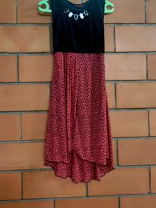 Chic Black &amp; Pink Party Dress