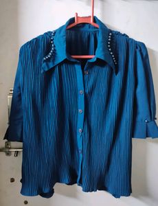 Nevy Blue Party Wear Top