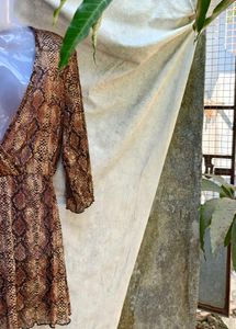 181212 Snakeskin Print Mini Dress