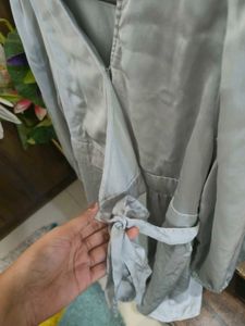 Elegant Silver Mini Dress