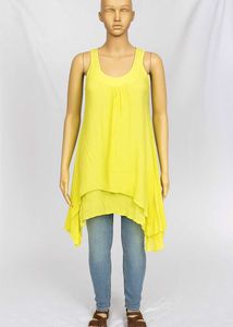 Yellow Layered Tunic Top