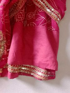 Magenta Saree