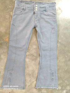 Light Blue Bootcut Stylish Jeans
