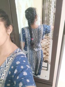 blue and golden salwar suit ..