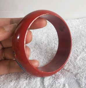Peacock Wooden Bangle