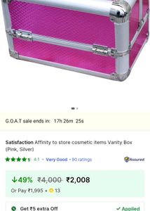 Vanity Box (Pink&amp; Silver)