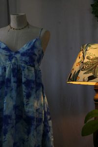 Blue Tie-Dye Dress