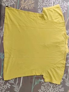 Plus Size 5xl Yellow Sztori Polo Shirt