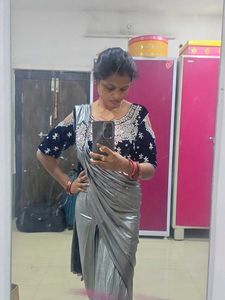 Elegant Grey Saree