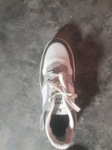 Stylish Grey &amp; White Sneakers