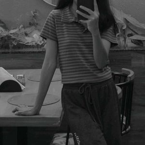 Striped Crop Top(Cutee🤌🏻😭)