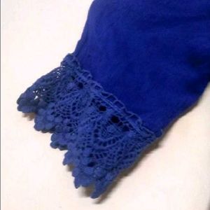 Blue Off-Shoulder Top