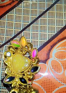 Vintage Gold Tone Heart Brooch