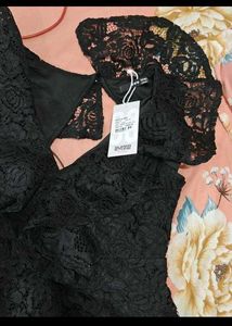 Elegant Black Lace Dress