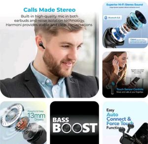 Black Wireless Earbuds Pro