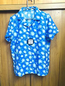 Clovia Florals Night Suit In Cornflower