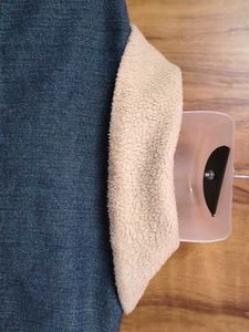 STYLISH 😎Denim Jacket with Faux Fur Collar