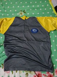 Yellow &amp; Gray Polo T-Shirt