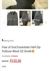 Essentials Quarter Zip Sweatshirt