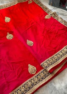Elegant Red Saree