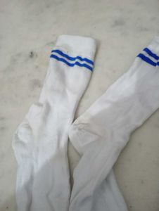 Blue Striped Socks