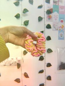 Blue &amp; Yellow Crochet Headband💙⭐(&amp; Scrunchie)