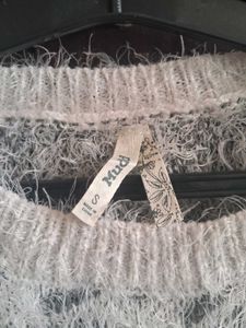 Fluffy Houndstooth Sweater