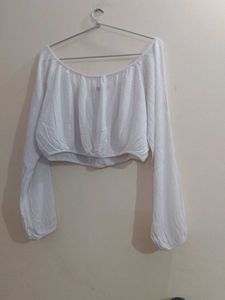 White Crop Top
