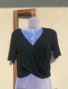 Black Wrap Top