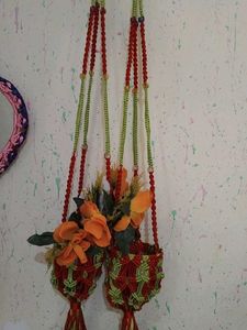 Vintage Macrame Plant Hanger Set