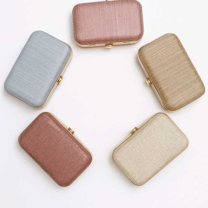Sparkly Blush Clutch with Gold Chain