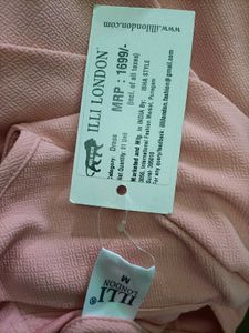 Peach Dress Of Size-M.