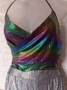 Metallic Rainbow Top &amp; Pants