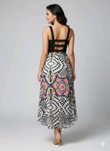 Patterned Asymmetric Dress