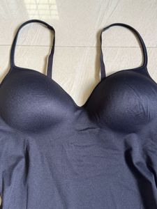Black Shelf Bra Tank Top