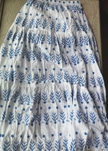 Long Embroidered Skirt