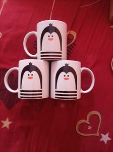 Cute Penguin Coffee Mug Pack Of ( 3 )