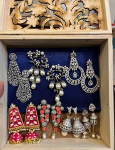 AD Earrings Set Of 7