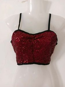 Sequin Crop Top